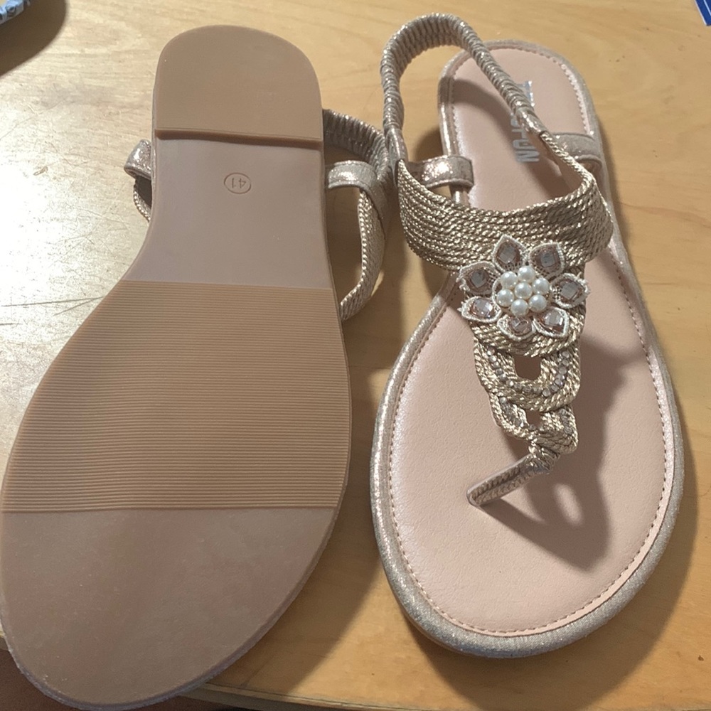 Temofon bohemian embellished sandals